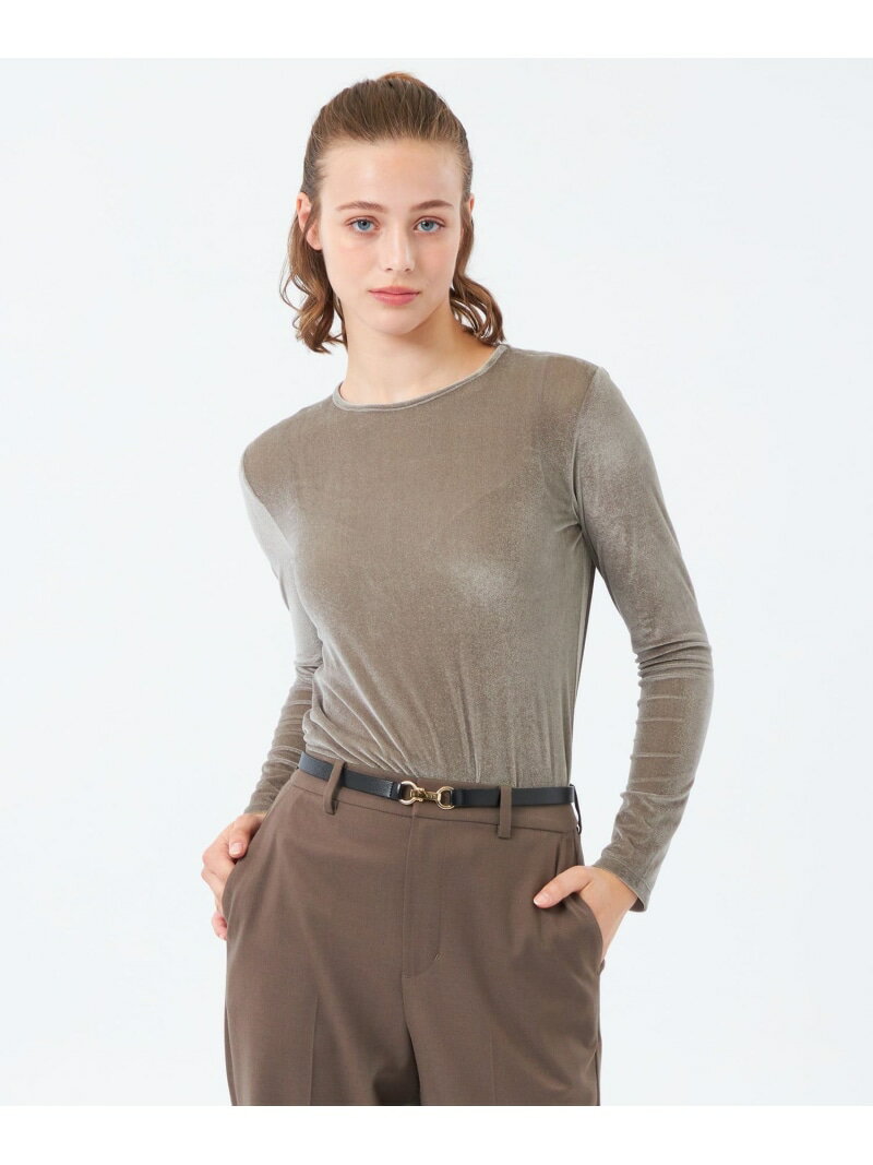 【SALE／23%OFF】シアーベロアロングスリーブ MACKINTOSH PHILOSOPHY マッキントッシュ フィロソフィー トップス カットソー・Tシャツ ベージュ ブラック ホワイト【RBA_E】【送料無料】[Rakuten Fashion]