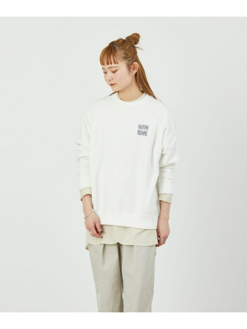 GREY LABEL シャープロゴスウェット MACKINTOSH PHILOSOPHY マッキントッシュ フィロソフィー トップス カットソー・Tシャツ ホワイト ブラック ブルー【送料無料】[Rakuten Fashion]