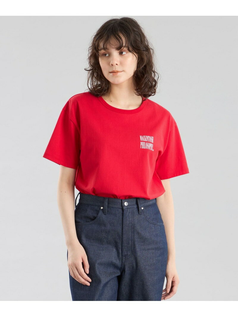 GREY LABEL SHARP LOGO 半袖Tシャツ MACKINTOSH PHILOSOPHY マッキントッシュ フィロソフィー トップス カットソー・Tシャツ グレー ホワイト レッド【送料無料】[Rakuten Fashion]