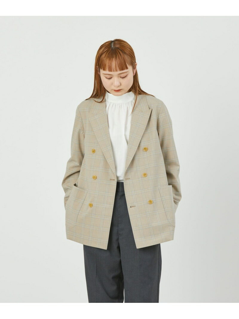 マッキントッシュ フィロソフィー アウター レディース GREY LABEL ブリティッシュチェックブレザー MACKINTOSH PHILOSOPHY マッキントッシュ フィロソフィー ジャケット・アウター テーラードジャケット・ブレザー ベージュ【送料無料】[Rakuten Fashion]