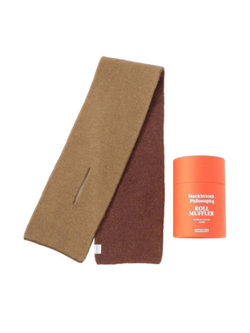 ロールマフラー MACKINTOSH PHILOSOPHY マッキントッシュ フィロソフィー ファッション雑貨 マフラー・ストール・ネックウォーマー ブラウン グレー ネイビー【送料無料】[Rakuten Fashion]