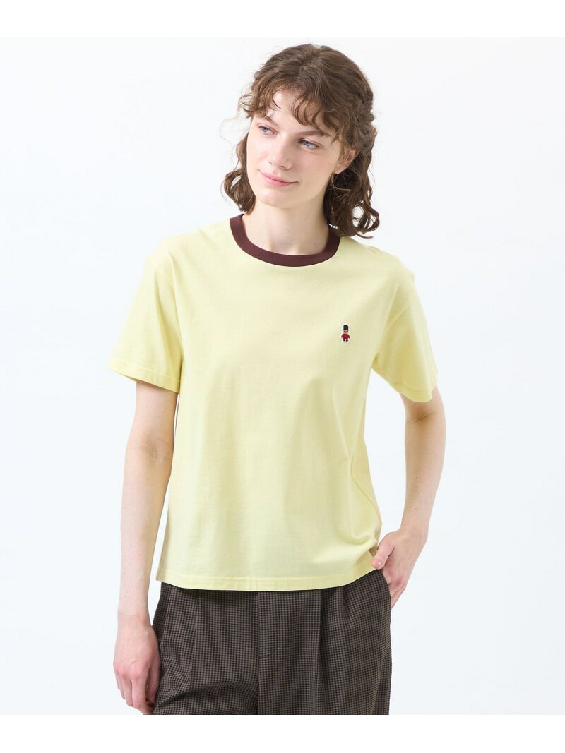 乐天商城 - バッキンガムベア リンガーネックTシャツ MACKINTOSH PHILOSOPHY マッキントッシュ フィロソフィー トップス カットソー・Tシャツ ホワイト イエロー ブラック グレー カーキグリーン【送料無料】[Rakuten Fashion]