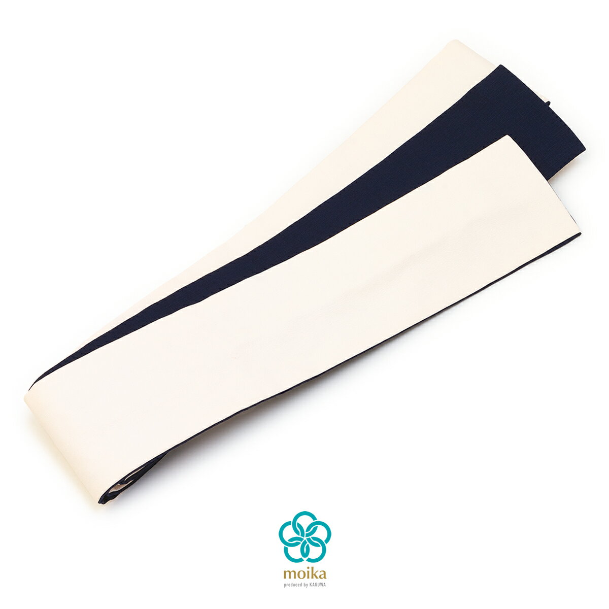 【20%OFF◎全品クーポン最大1000円OFF】6/28~7/12 9:59まで角帯 メンズ ブランド moika(モイカ) 白 ホワイト 黒紺 ブラックネイビー 無地 単色 シンプル 皮 レザー リバーシブル 男性用 細帯 浴衣帯 仕立て上がり 日本製 送料無料
