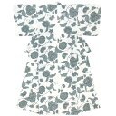 【先着200名限定】クーポンで50%OFF!6/22~27 1:59まで浴衣 レディース ホワイト 白 グレー 灰色 牡丹 ダリア 花唐草 モダン 変わり織り 夏祭り 花火大会 女性用 仕立て上がり 【Sサイズ】【フリーサイズ】【送料無料】