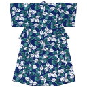 【先着200名限定】クーポンで50%OFF!6/22~27 1:59まで浴衣 レディース ブルー 青系 緑 山法師 やまぼうし 花 モダン 変わり織り 夏祭り 花火大会 女性用 仕立て上がり 【Sサイズ】【フリーサイズ】【送料無料】