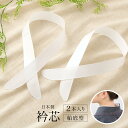 マラソン☆最大1000円クーポン配布中☆5/9-16 1:59衿芯 日本製 差し込み式 2本入り 長襦袢用 通年 レディース 女性 着物 白 あづま姿 メール便