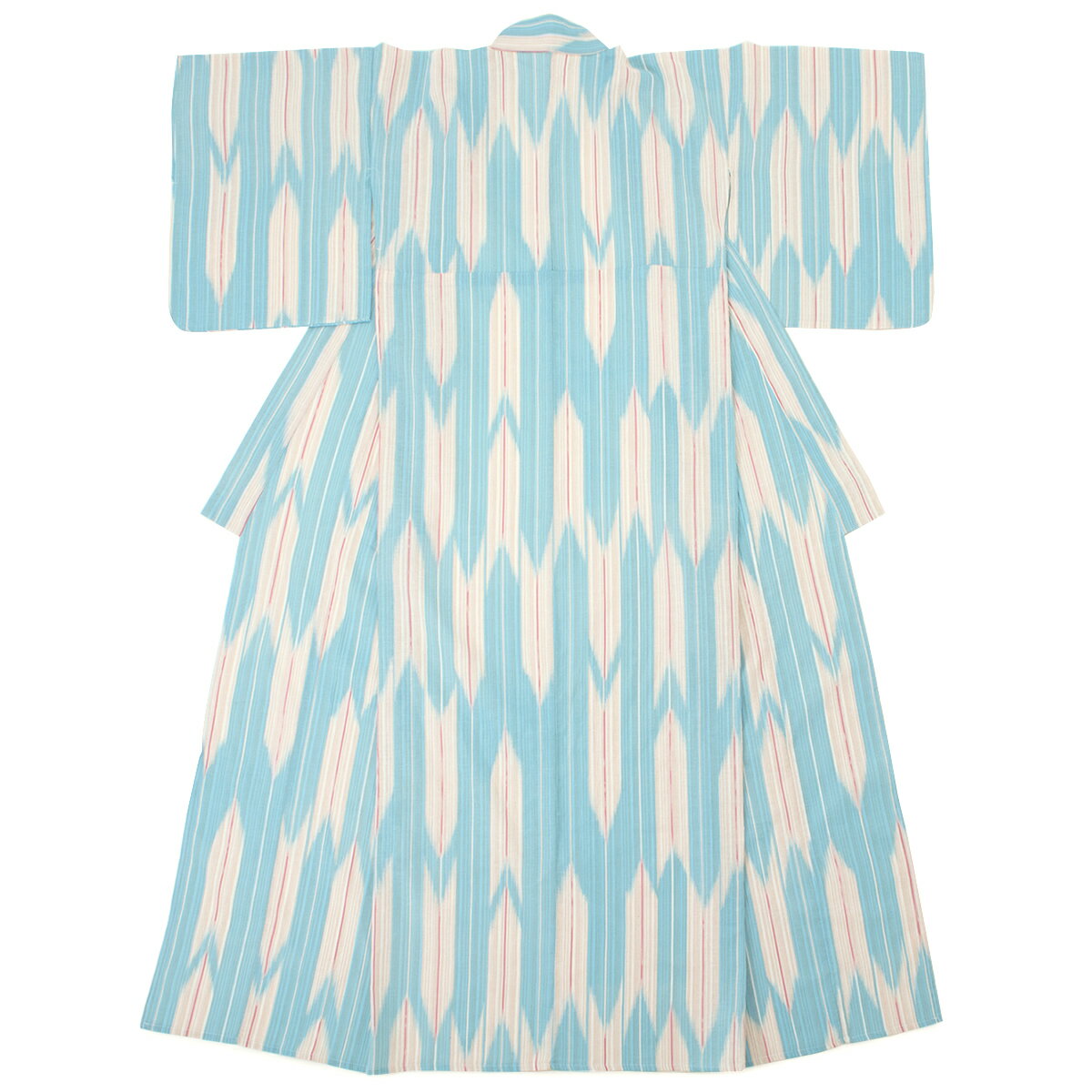 【50%OFF☆全品クーポン最大1000円OFF】6/4~11 1:59までレディース浴衣 Macle by bonheur saisons マクレ 灰水色 ブルー ベージュ 矢絣 綿麻 夏祭り 花火大会 女性用 仕立て上がり 30代 40代 ママ 大人浴衣 【フリーサイズ】【送料無料】