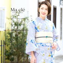 【先着100名限定】クーポンで50%OFF!4/18-4/30浴衣 3点セット(浴衣/半幅帯/下駄) Macle by bonheur saisons マクレ ...