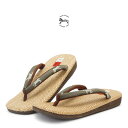 【5/1~7★クーポンで最大10%OFF】雪駄 メンズ 菱屋カレンブロッソ Calen Blosso 薄茶系 ベージュブラウン 迷彩色 シマウマ 小判形 日本製...