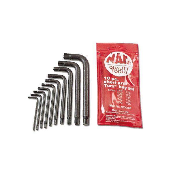Rakuten - MAC TOOLS（マックツールズ） 10Pc. ショートトルクス&reg; キーレンチ セット STK10PA