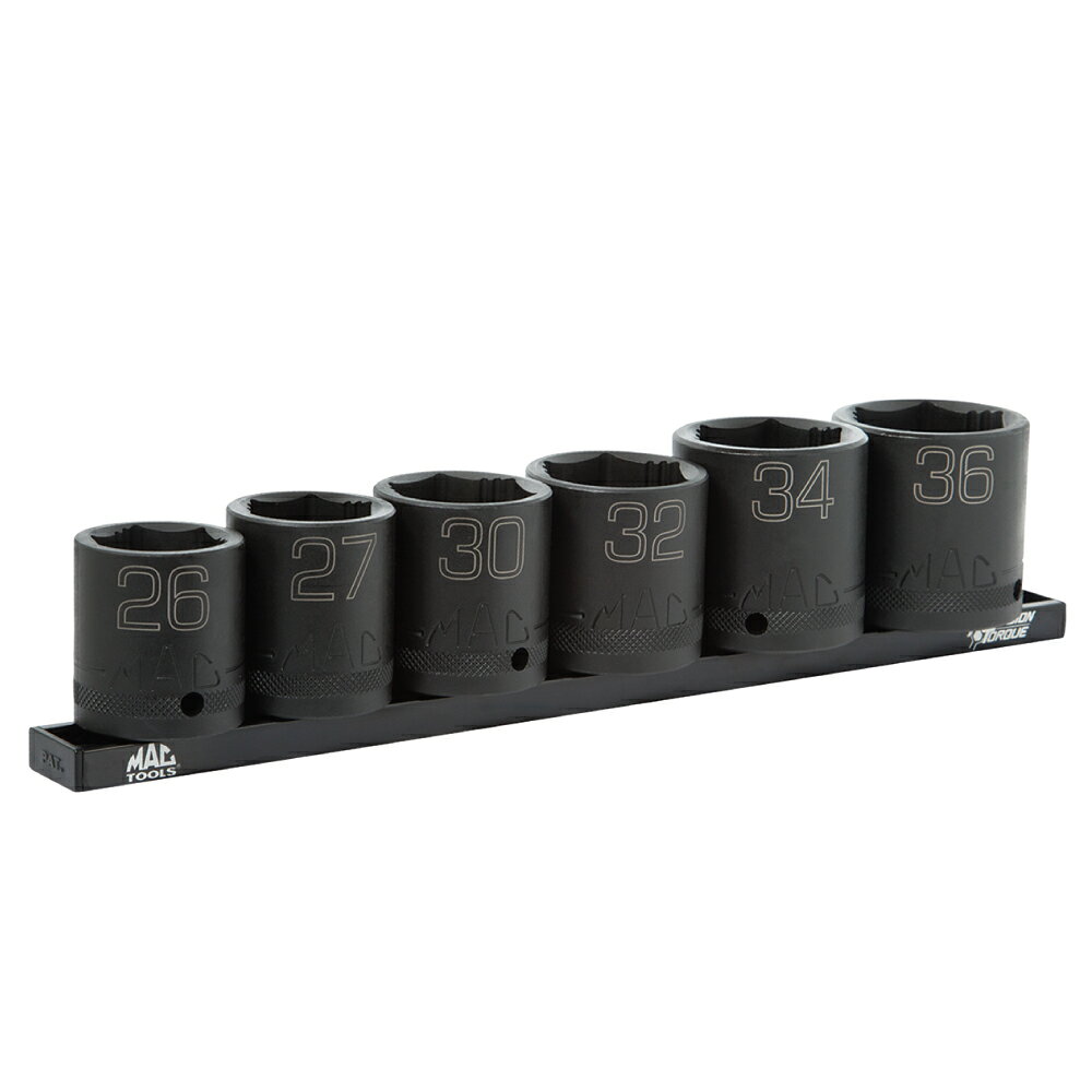 MAC TOOLS（マックツールズ） 6Pc.1/2"ドライブ メトリック インパクトソケットセット SVPM66BRPT