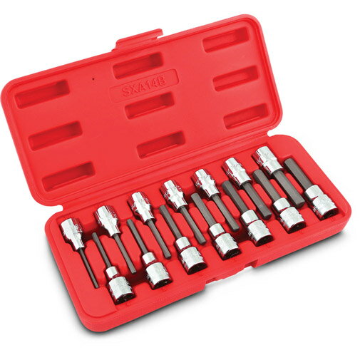 MAC TOOLS（マックツールズ） 14Pc. 3/8" ドライブ インチ／メトリック ヘックスドライバーセット SXA14B