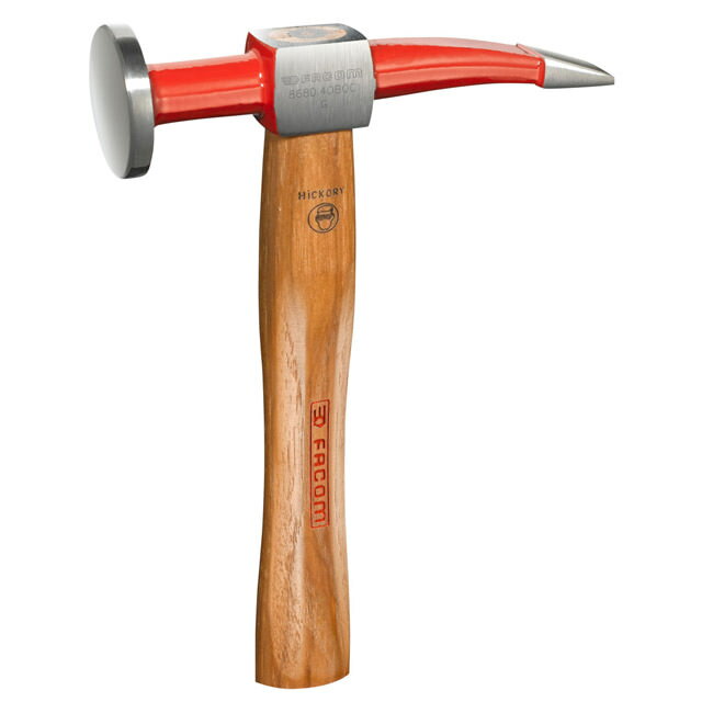 商品説明 プラニッシングハンマー。 片面は丸みのあるドームフェイス、もう片面はカーブドピン形状。 ハンドルは確実に固定されています。 ・精密研磨ヘッド ・ヒッコリー材ハンドル ・交換用ハンドルおよびウェッジ：211.MH26 ・ヘッドサイズ：30 × 50 mm