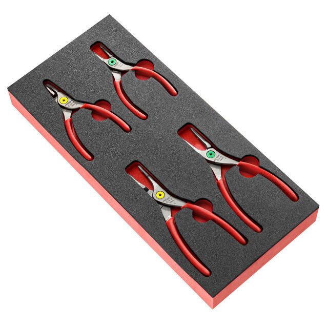 Rakuten - FACOM（ファコム） 4Pc. スナップリングプライヤー フォームトレイセット MODM.PCSN