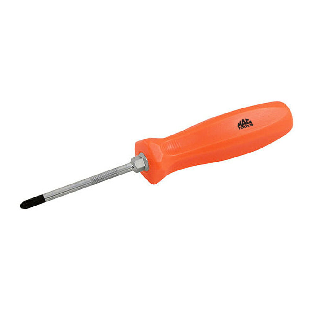 MAC TOOLS（マックツールズ） ペンタグリップスクリュードライバー プラス#2(細軸) （グリップ:レッド) DP0208R