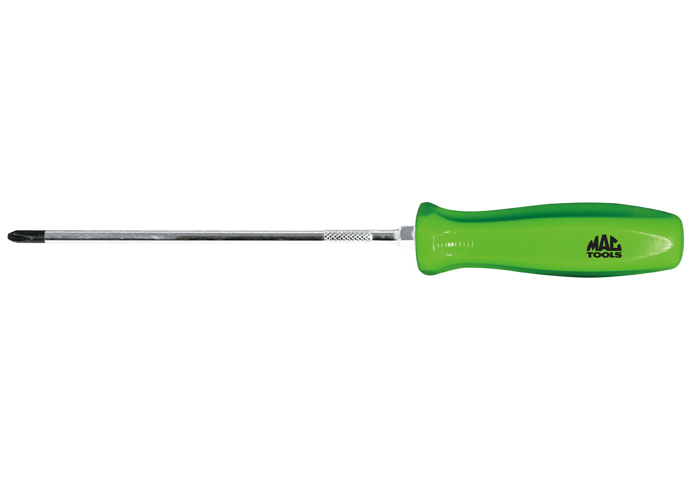MAC TOOLS（マックツールズ） ペンタグリップスクリュードライバー 長軸(軸長150mm)プラス#2 （グリップ:グリーン) DP215G