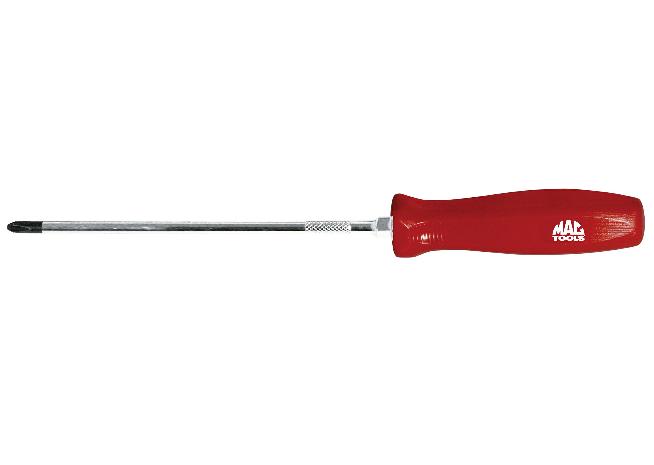 MAC TOOLS（マックツールズ） ペンタグリップスクリュードライバー 長軸(軸長150mm)プラス#2 （グリップ:レッド) DP215R
