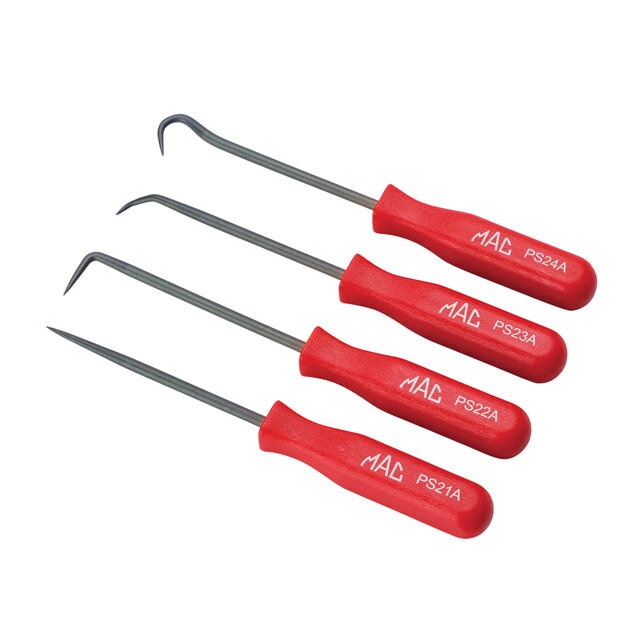 Rakuten - MAC TOOLS（マックツールズ） 4Pc.コンフォートグリップハンドル ピックセット プラスティックトレイ入り PS4SA