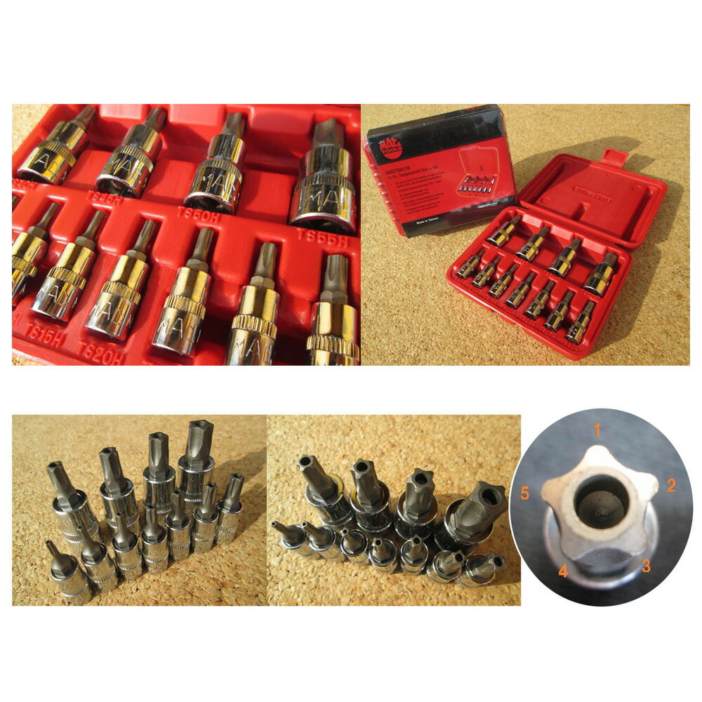 MAC TOOLS（マックツールズ） 11Pc. 5Pt. 星形タンパープルーフソケットセット SMXTSH11B 2