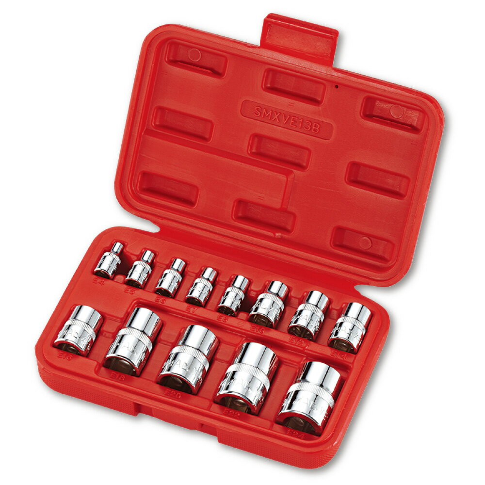 Rakuten - マックツールズ 13Pc.E型トルクス ソケットセット SMXVE13B