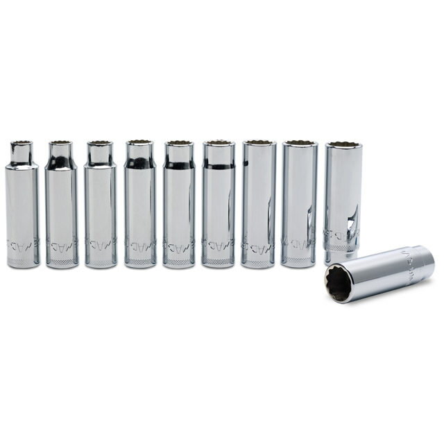 Rakuten - MAC TOOLS（マックツールズ） 1/2インチ(12.7mm角)ドライブ メトリックディープソケットセット(12ポイント) SVDM102TR