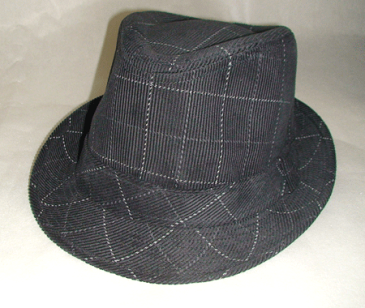 【SanDiegoHat】Men's Checked Corduroy Fedora