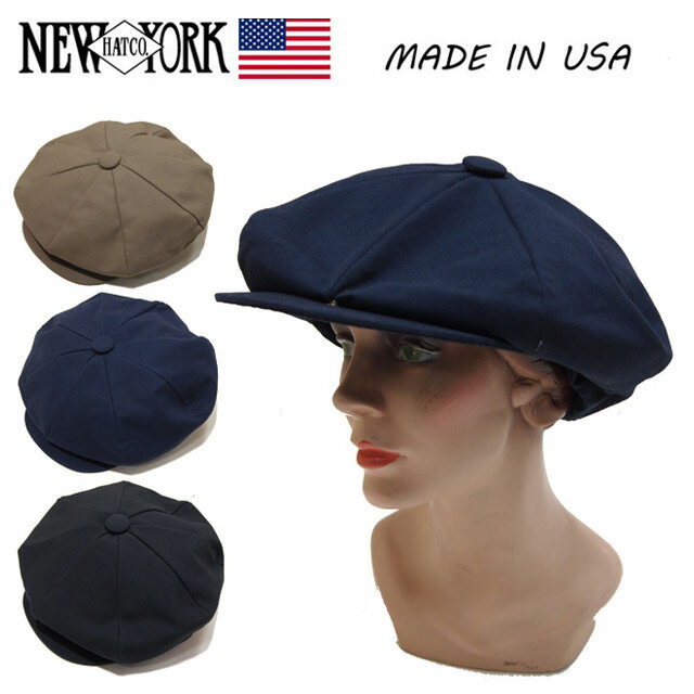 【NewYork Hat】ニューヨークハット/Canvas Big Apple/キャンバスビッグアップル/【6226】/キャスケット/コットン/NEW YORK HAT