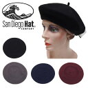 ★送料250円ゆうパケットOK★【San Diego Hat】サンディエゴハット/Wool Beret/ウールベレー帽/【SD-WFB2006】