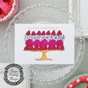 バースデーカード・マカロンケーキ/BIRTHDAY CARD グリーティングカード メッセージカード 感謝 ギフト プレゼント ギフト 誕生日カード かわいい ...