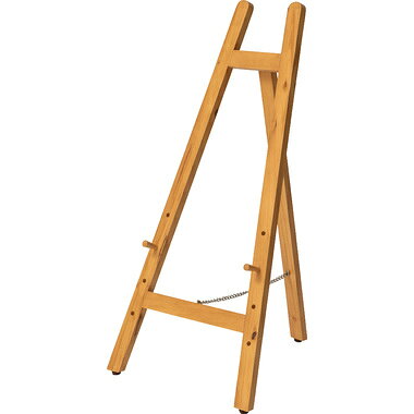 Rakuten - イーゼル パネルスタンド 約幅43×奥行49×高さ85.5cm ナチュラル 木製 完成品 店舗 ショップ 学校 展示会 展覧会