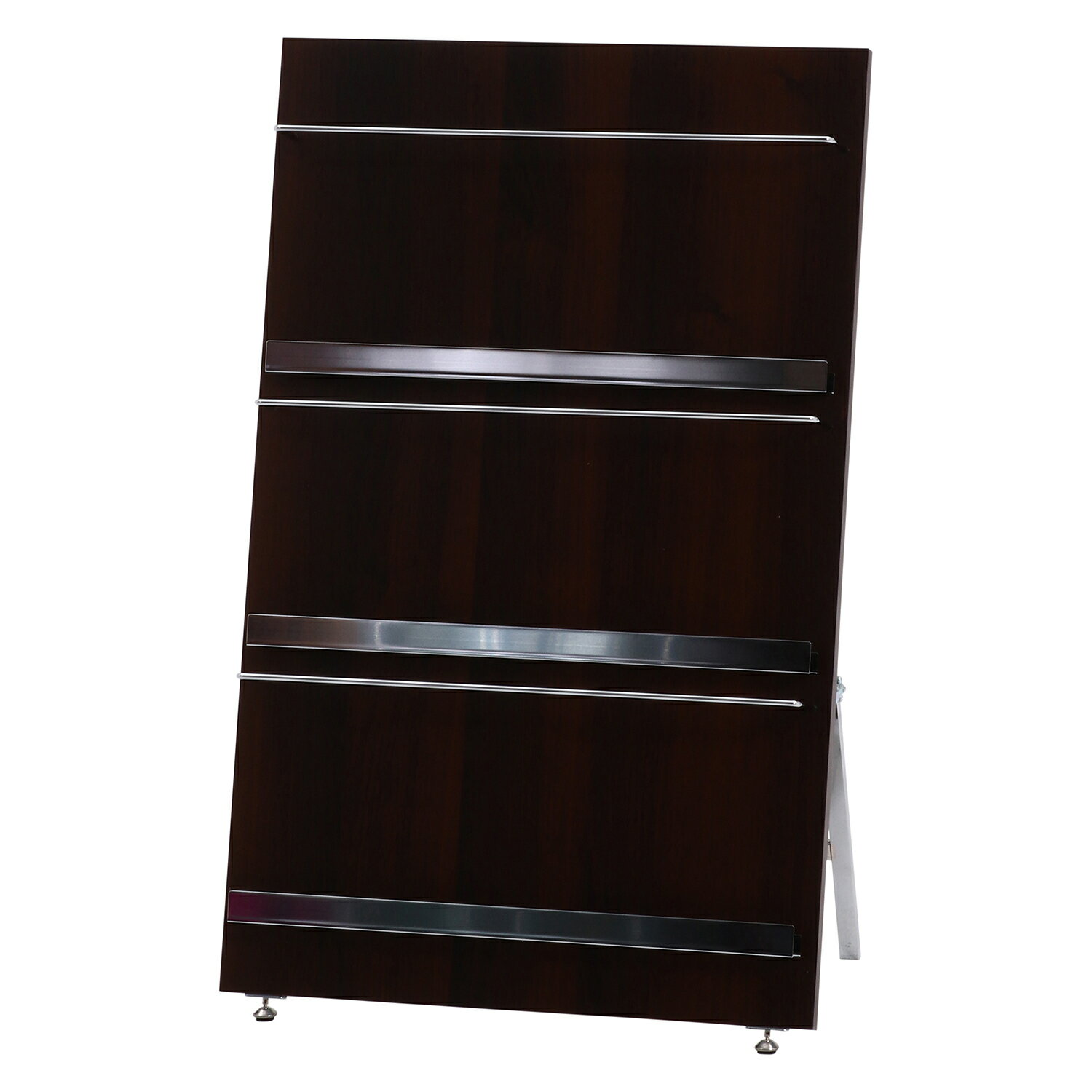 ウッドマガジンラック デコール 3段 ワイド