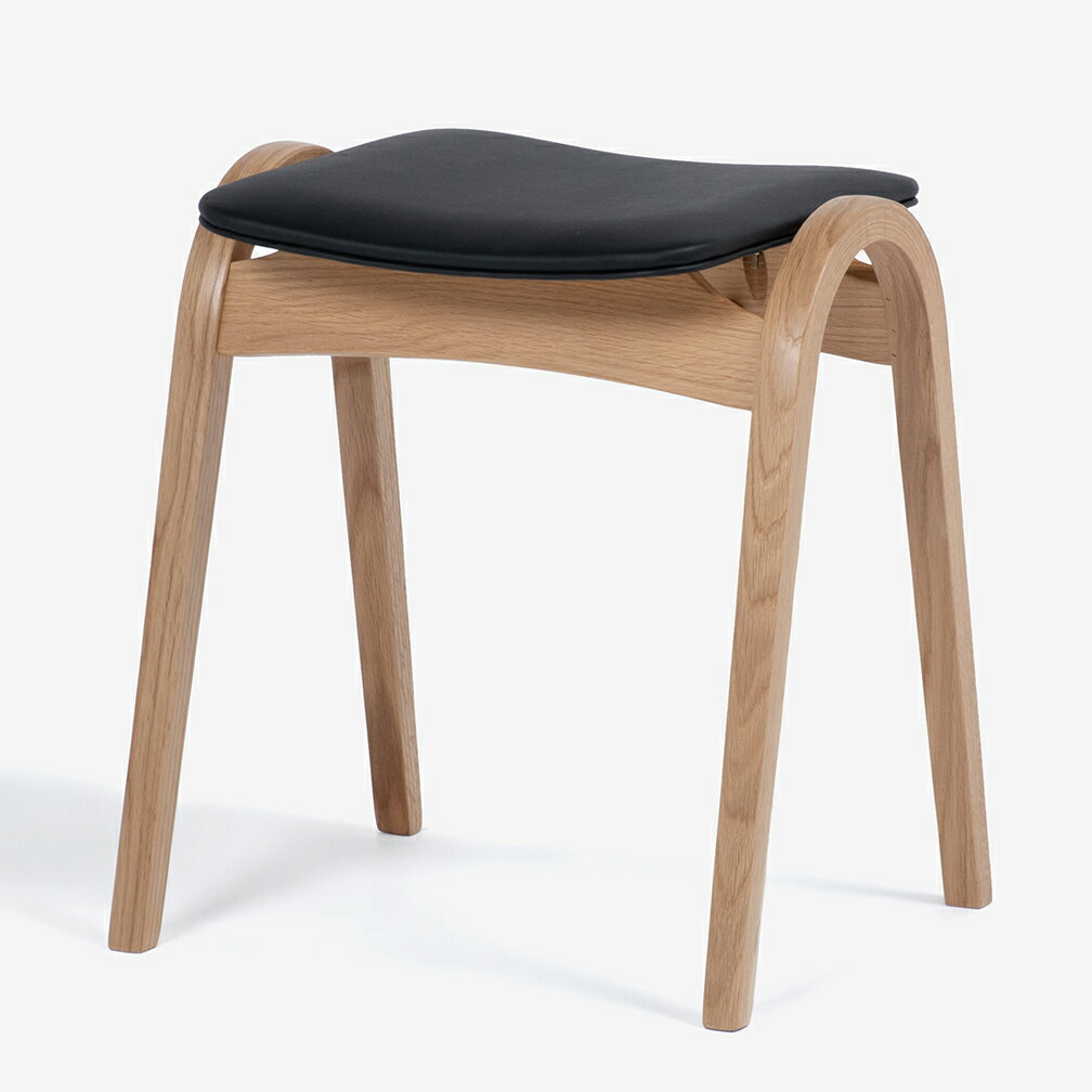 送料無料 セミオーダー 秋田木工 Akimoku BENT WOOD スツール 曲木 ナラ材 剣持勇 スタッキング Stool No,202