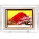 クリスタル絵画 赤富士桜・14982 送料無料 クーポン 配布中 メーカー直送 代引き・期日指定・ギフト包装・注文後のキャンセル・返品不可 欠品の場合、納品遅れ...