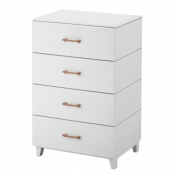 LCチェスト　4段チェスト　(組立式)　LCC-564　LGY・ライトグレー 送料無料 クーポン 配布中 メーカー直送 代引き・期日指定・ギフト包装・注文後のキャンセル・返品不可 欠品の場合、納品遅れやキャンセルが発生します