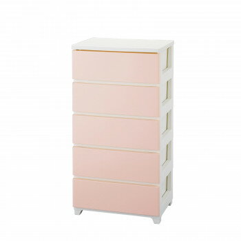 カラースタイルチェスト　5段　CO-ST-5　ホワイトピンク・WHPI 送料無料 クーポン 配布中 メーカー直送 代引き・期日指定・ギフト包装・注文後のキャンセル・返品不可 欠品の場合、納品遅れやキャンセルが発生します