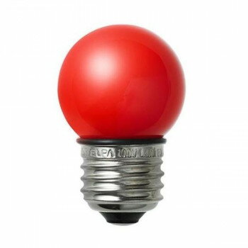 ELPA　防水型LED装飾電球 ミニボール球形 E26 G40 レッド　LDG1R-G-GWP254【送料無料】クーポン 配布中 【メーカー直送 代引き・期日指定・ギフト包装・注文後のキャンセル・返品不可 ご注文後確認時に欠品の場合、納品遅れやキャンセルが発生します。】