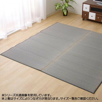 Rakuten - 純国産 い草ラグカーペット 『Fソリッド』 グレー 約140×200cm 8213360 送料無料 クーポン 配布中 メーカー直送 代引き・期日指定・ギフト包装・注文後のキャンセル・返品不可 欠品の場合、納品遅れやキャンセルが発生します