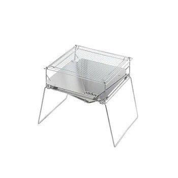 炉架 - 燕三条製ステンレス焚き火台(グリルセット)　UC-207 送料無料 クーポン 配布中 メーカー直送 代引き・期日指定・ギフト包装・注文後のキャンセル・返品不可 欠品の場合、納品遅れやキャンセルが発生します