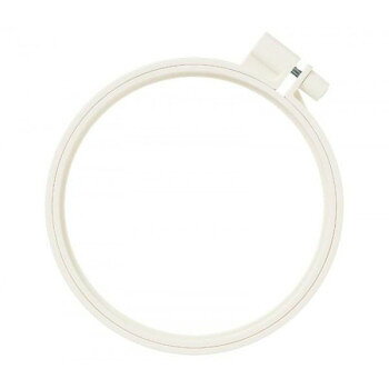 クロバー カラフル刺しゅう枠　12cm　アイボリー・57-262 送料無料 メーカー直送 代引き・期日指定・ギフト包装・注文後のキャンセル・返品不可 納品遅れやキャンセルが発生