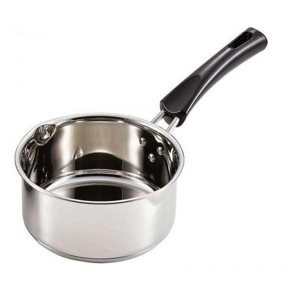 パール金属　コンパクト 3層底ミルクパン14cm　HB-2199 送料無料 メーカー直送 代引き・期日指定・ギフト包装・注文後のキャンセル・返品不可 納品遅れやキャンセルが発生