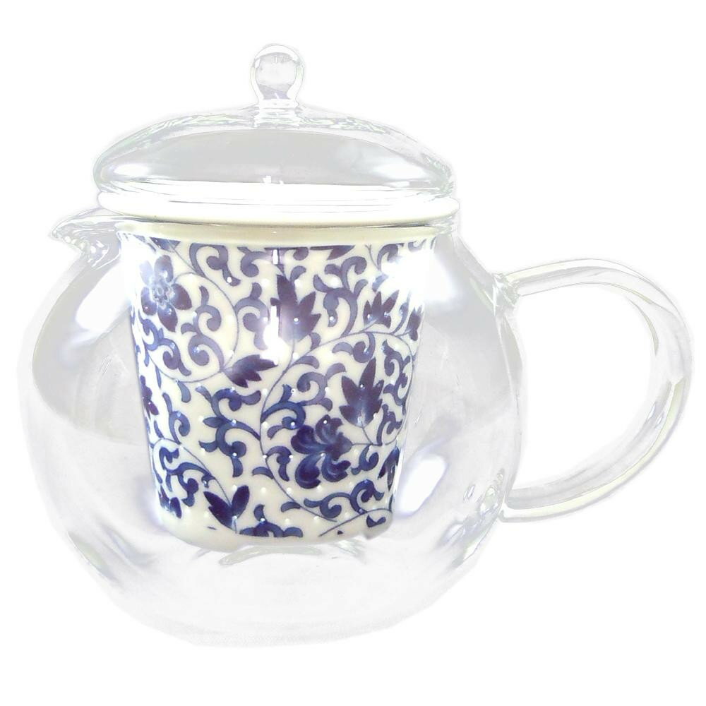 有田焼 セランドグラス おしゃれポット 鉄仙唐草 500cc FC-550C 送料無料 メーカー直送 代引き・期日指定・ギフト包装・注文後のキャンセル・返品不可 納品遅れやキャンセルが発生