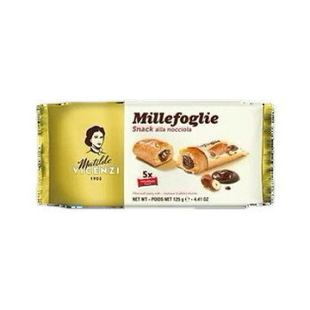 15%OFF ヴィチェンチ パフぺーストリーロール　ヘーゼルナッツ 125g 16個セット 送料無料 メーカー直送 代引き・期日指定・ギフト包装・注文後のキャンセル・返品不可 納品遅れやキャンセルが発生