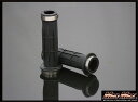 お買い物マラソンSALE!!【送料無料!!】貫通タイプ アルミ&ラバー ハンドルグリップ グレイ