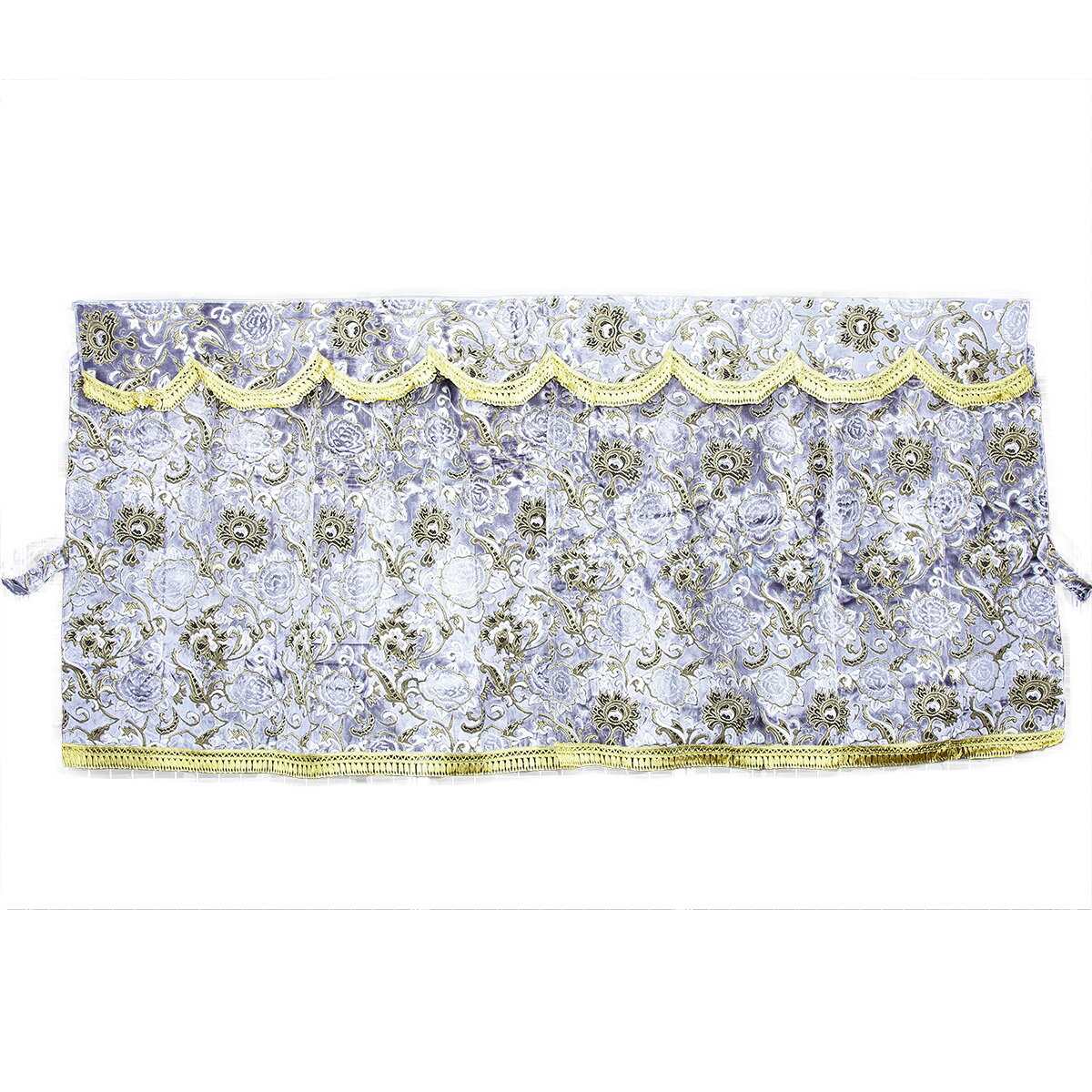 【送料無料!!】モンブランローズ 3点式センターカーテン セット M寸 1300×950mm シルバー自動車/トラック/金華山/低床車/軽トラ/レトロ/日野/三菱/ミツビシ/FUSO/日産/UD/ISUZU/いすゞ/イスズ/プロフィア/レンジャー/スーパーグレート