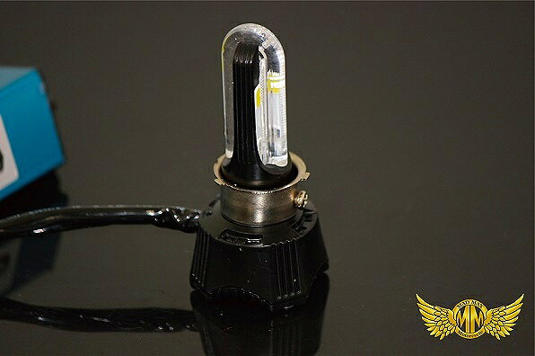 週末セール!!【送料800円】H4 U型 LEDバルブ AC/DC 40W ブルー ポディション付 12V...