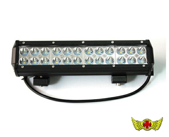 楽天スーパーSALE 【送料無料 】LEDライトバー24連 ワークライト 防水 72W 12V-24V 兼用 作業灯フォグランプ サーチライト 防犯灯 車幅灯 集魚灯 建設 荷台灯 灯光器 船舶