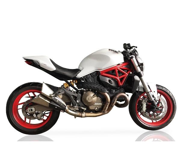 【送料無料!!】IXIL(イクシル) DUCATI MONSTER 821 X55S2 デュアルスラッシュコーン スリップオン マフラードゥカティ、ドカ、モンスター、マフラー、サイレンサー、バッフル、輸入車