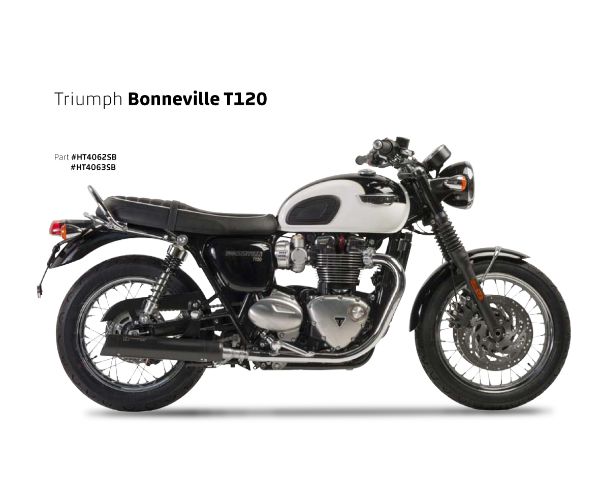 【送料無料 】IRONHEAD(アイアンヘッド) TRIUMPH BONNEVILLE/T120(ボンネビル) HC1-2B 左右2本出し スリップオン マフラー ブラックマフラー サイレンサー バッフル IXIL イクシル トライアンフ