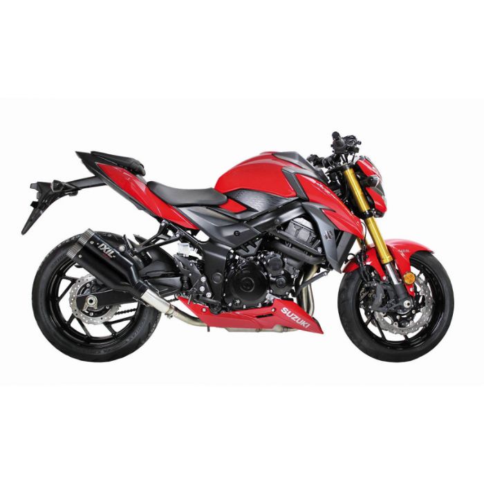 【送料無料!!】IXIL(イクシル) SUZUKI GSR 750 11-16 (C5)/GSX-S 750 17-19 (C5) L3N デュアル ラウンド ブラック スリップオン マフラーマフラー、サイレンサー、バッフル、スズキ
