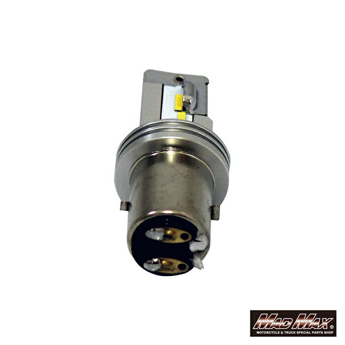 お買い物マラソンSALE!!【送料無料!!】LEDヘッドライト H6/BA20D 1600LM 3000K イエロー発光 DC12V 1個入りLEDバルブ、ヘッドランプ